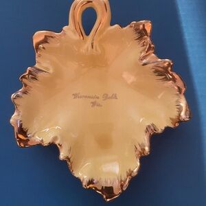 Wisconsin Dells Gold Leaf Decorative Dish